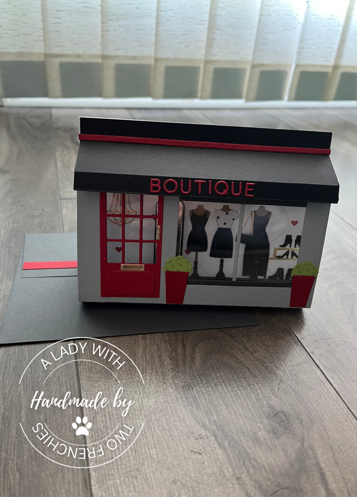 Store Front Card - Black Dress Shop