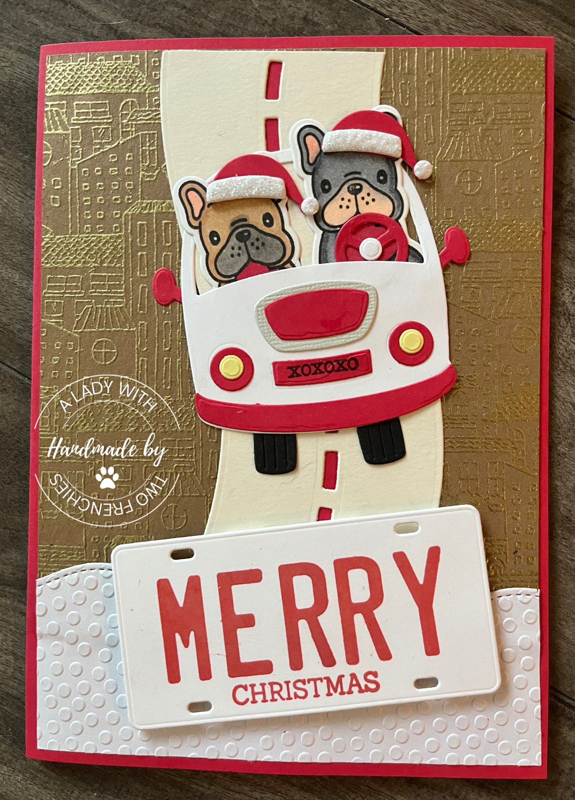 Frenchie in the City Xmas Card
