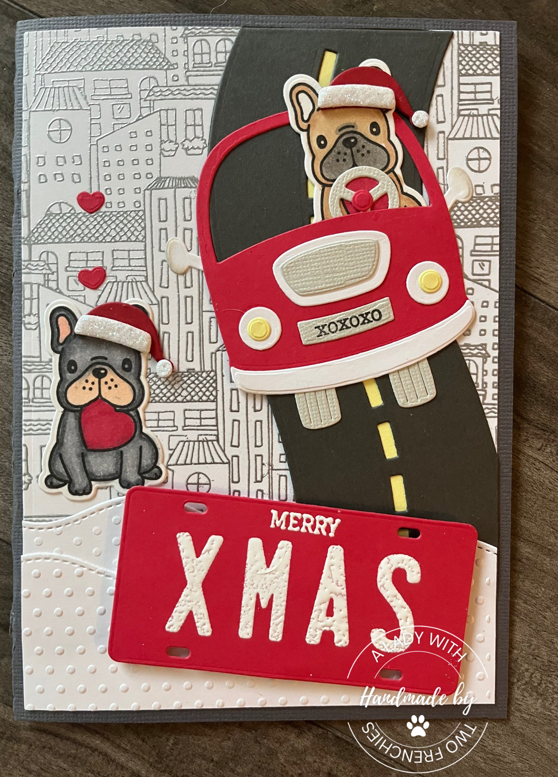 Frenchie in the City Xmas Card