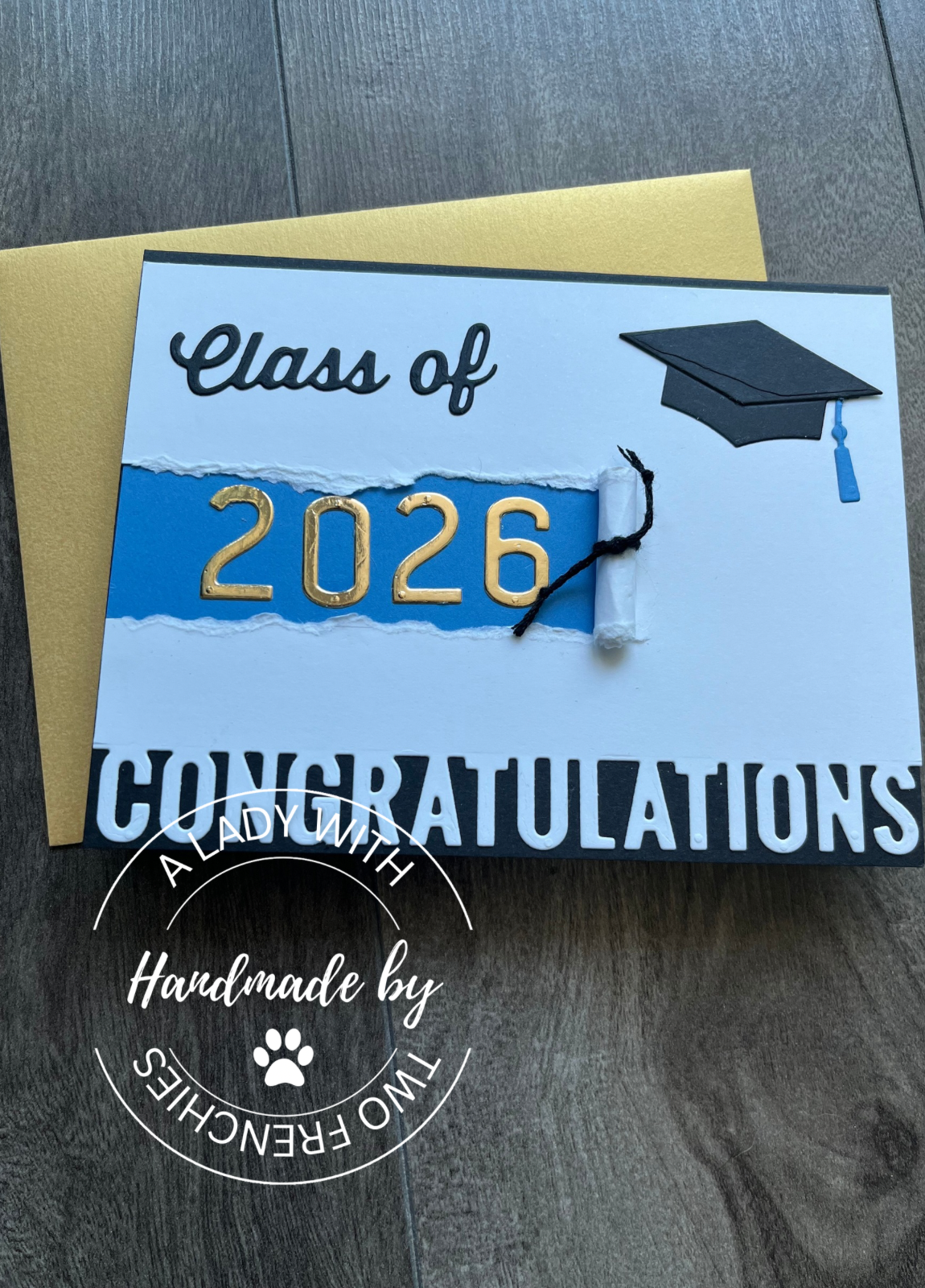 Graduation Card - Rolled Diploma
