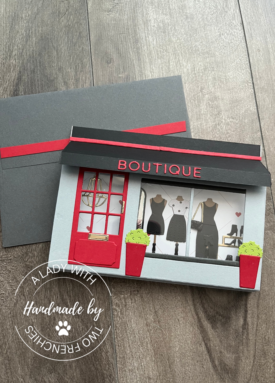 Store Front Card - Black Dress Shop