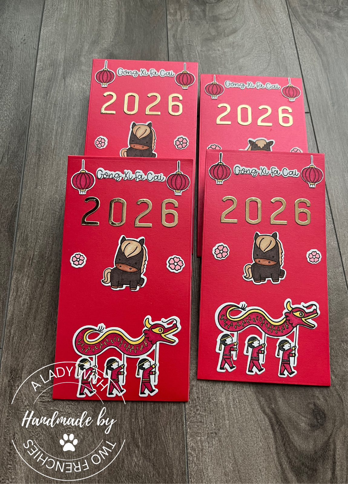 Lunar New Year 2.0 - Set of 8 Red Envelopes (Large)