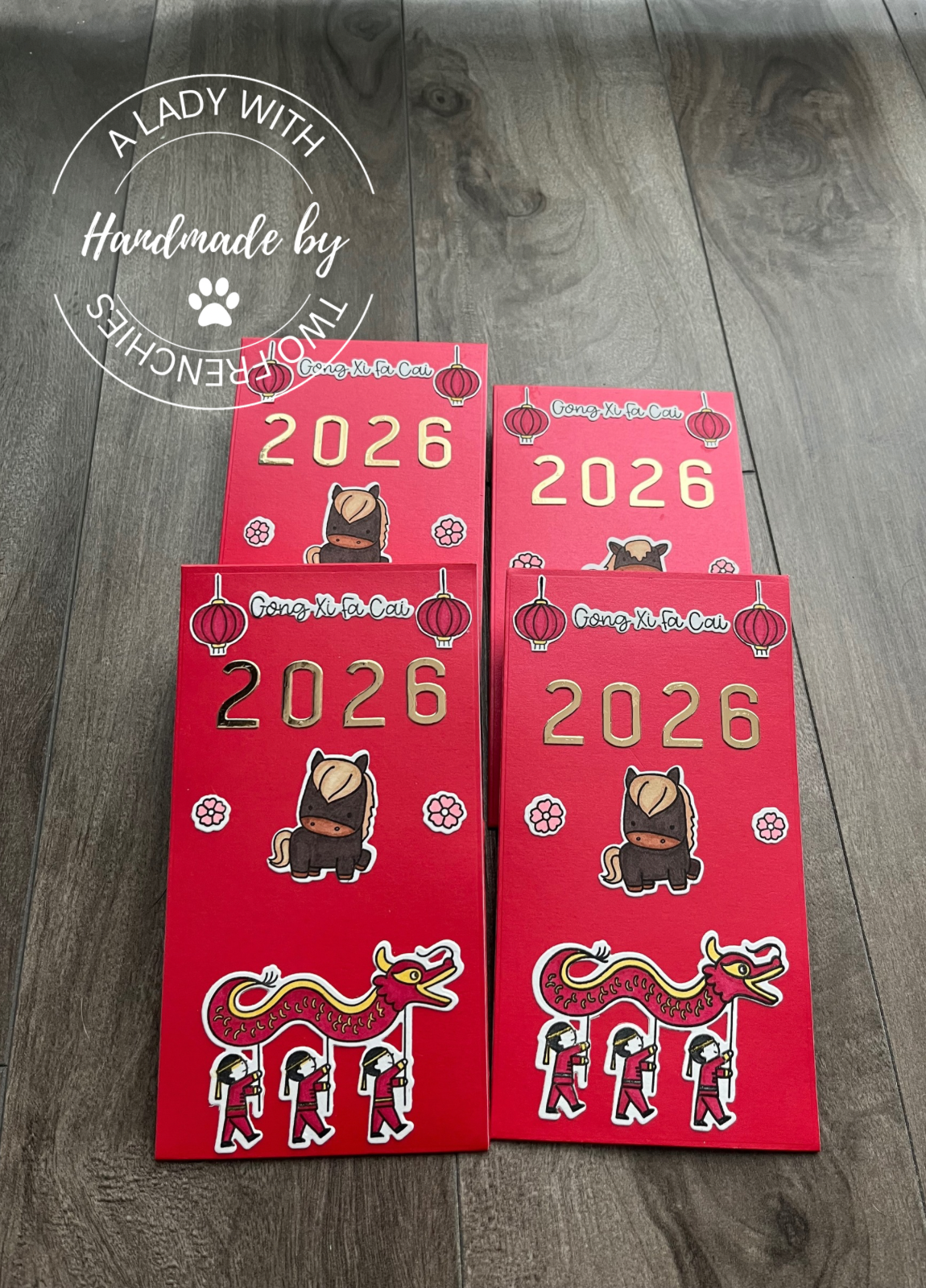 Lunar New Year 2.0 - Set of 8 Red Envelopes (Large)