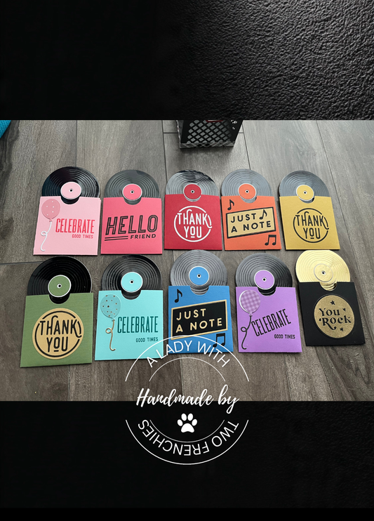 Vinyl "Thank You" Cards