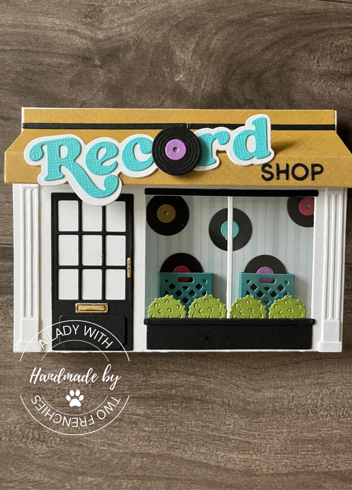 Store Front Card - Record Shop