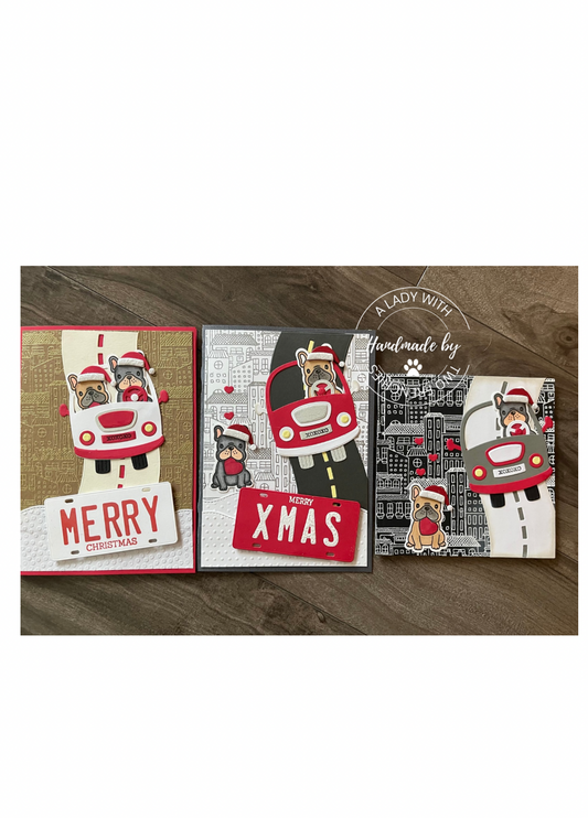 Frenchie in the City Xmas Card