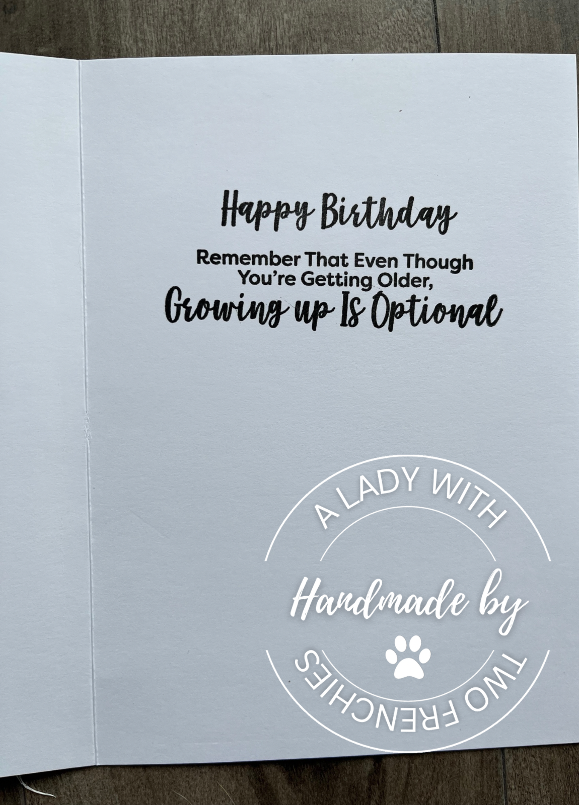 Frenchie in Jeep - Birthday Card