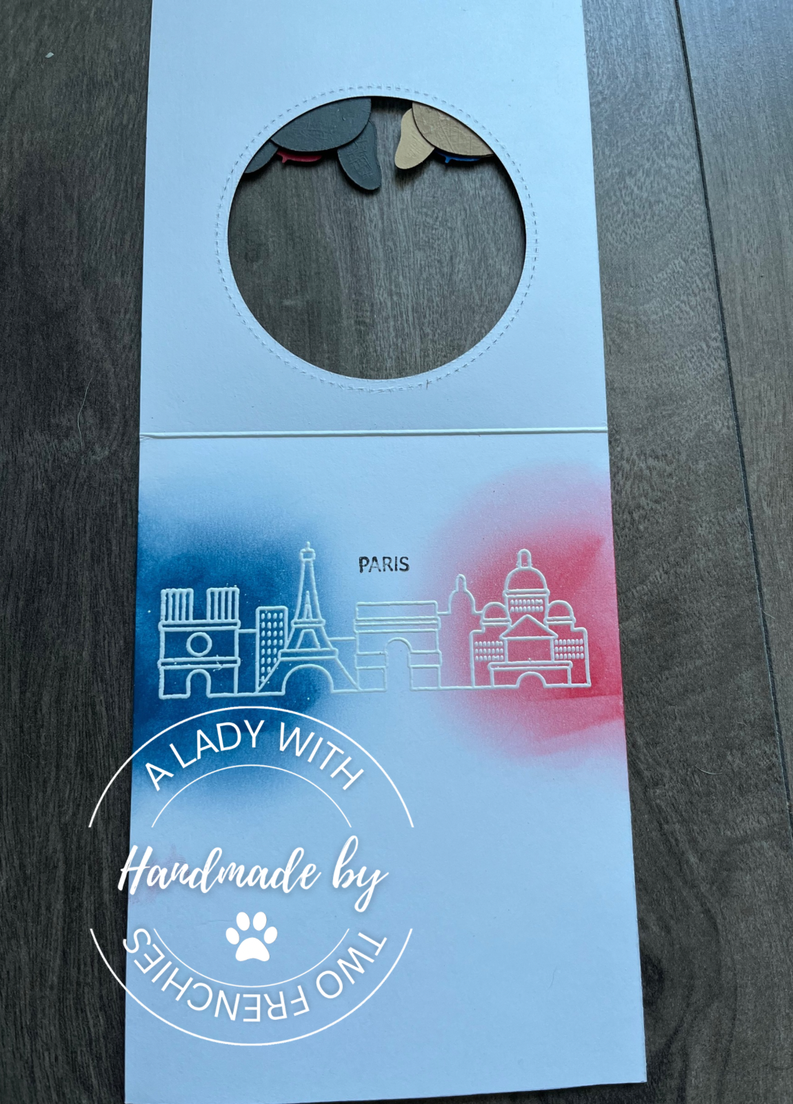 Frenchies in Paris - Birthday Card