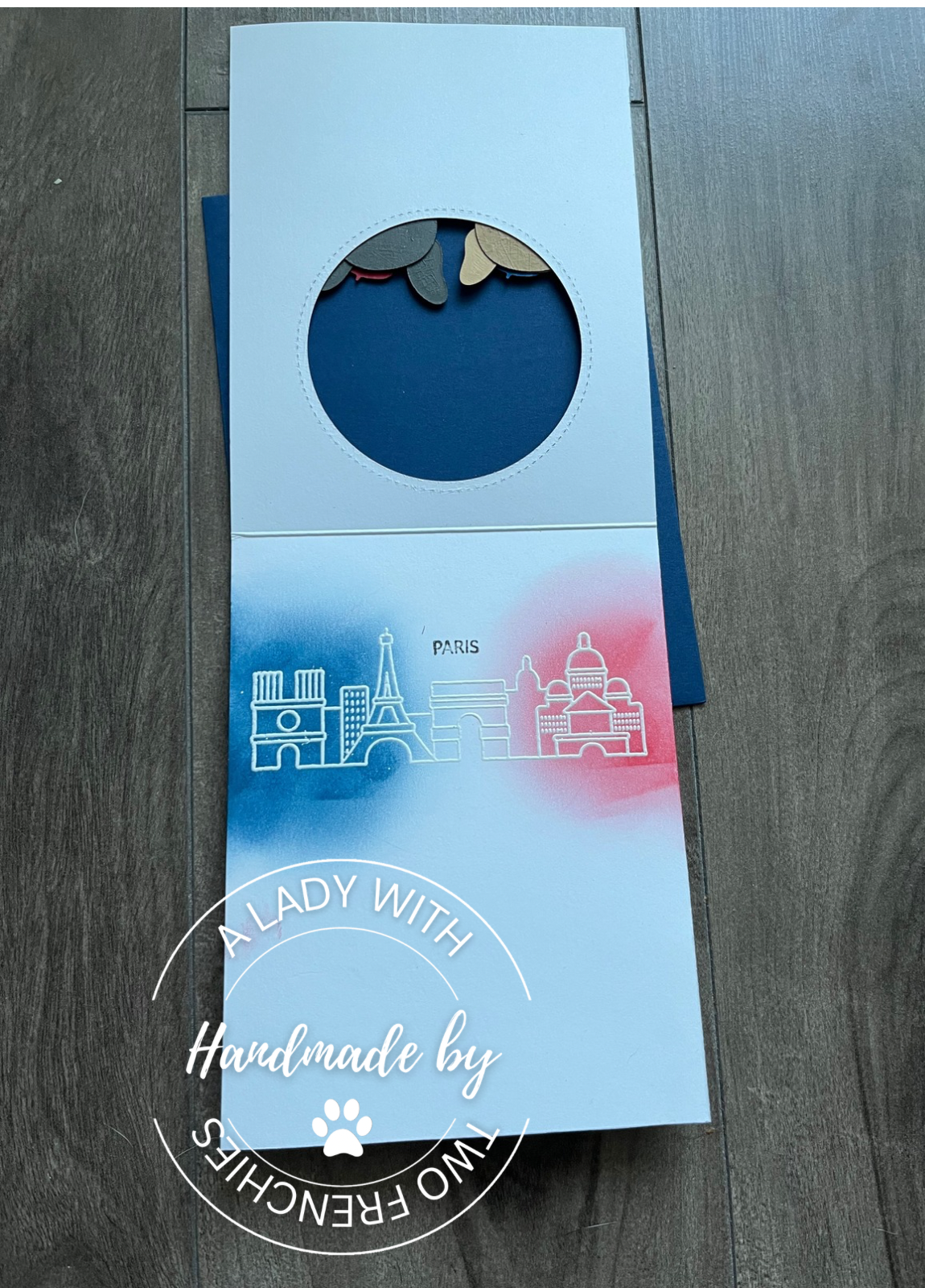 Frenchies in Paris - Birthday Card