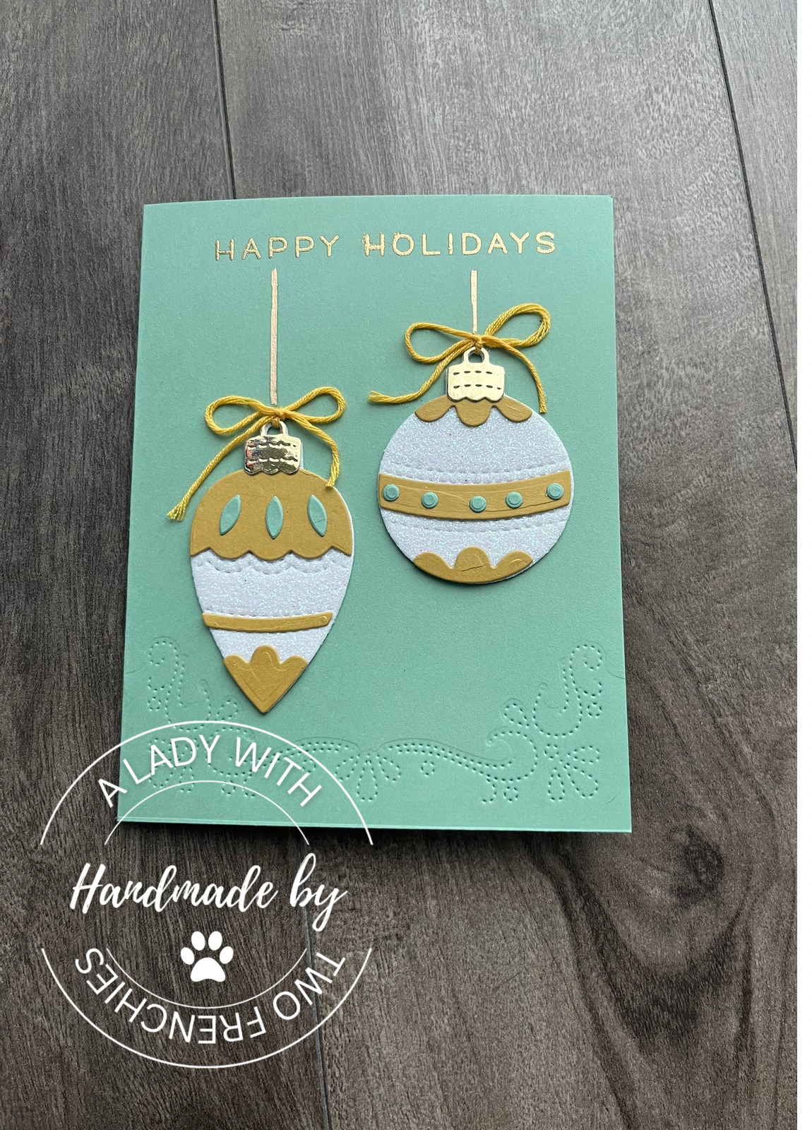 Christmas or Holiday Ornament Card
