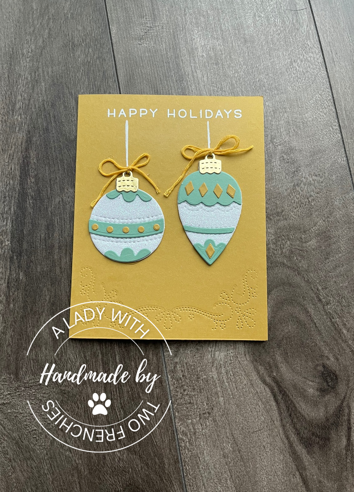 Christmas or Holiday Ornament Card
