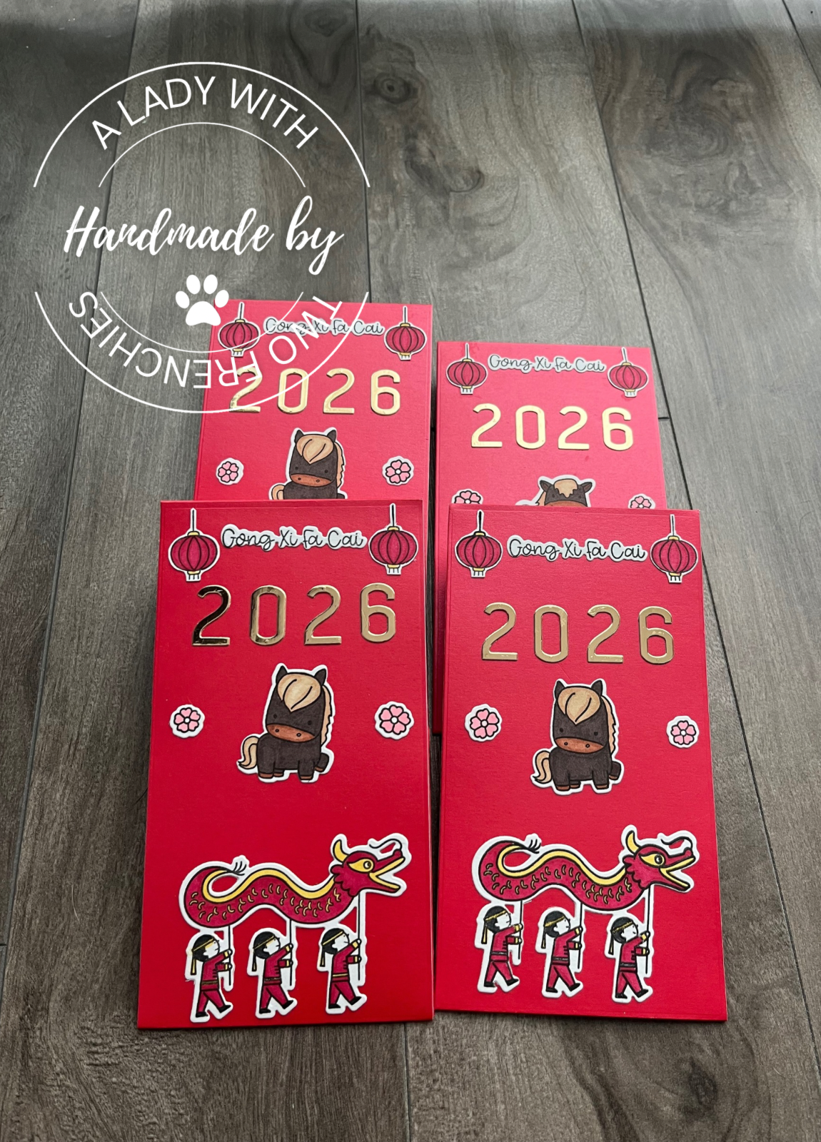 Lunar New Year 2.0 - Set of 8 Red Envelopes (Large)