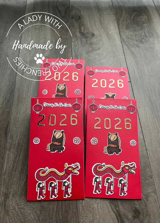 Lunar New Year 2.0 - Set of 8 Red Envelopes (Large)
