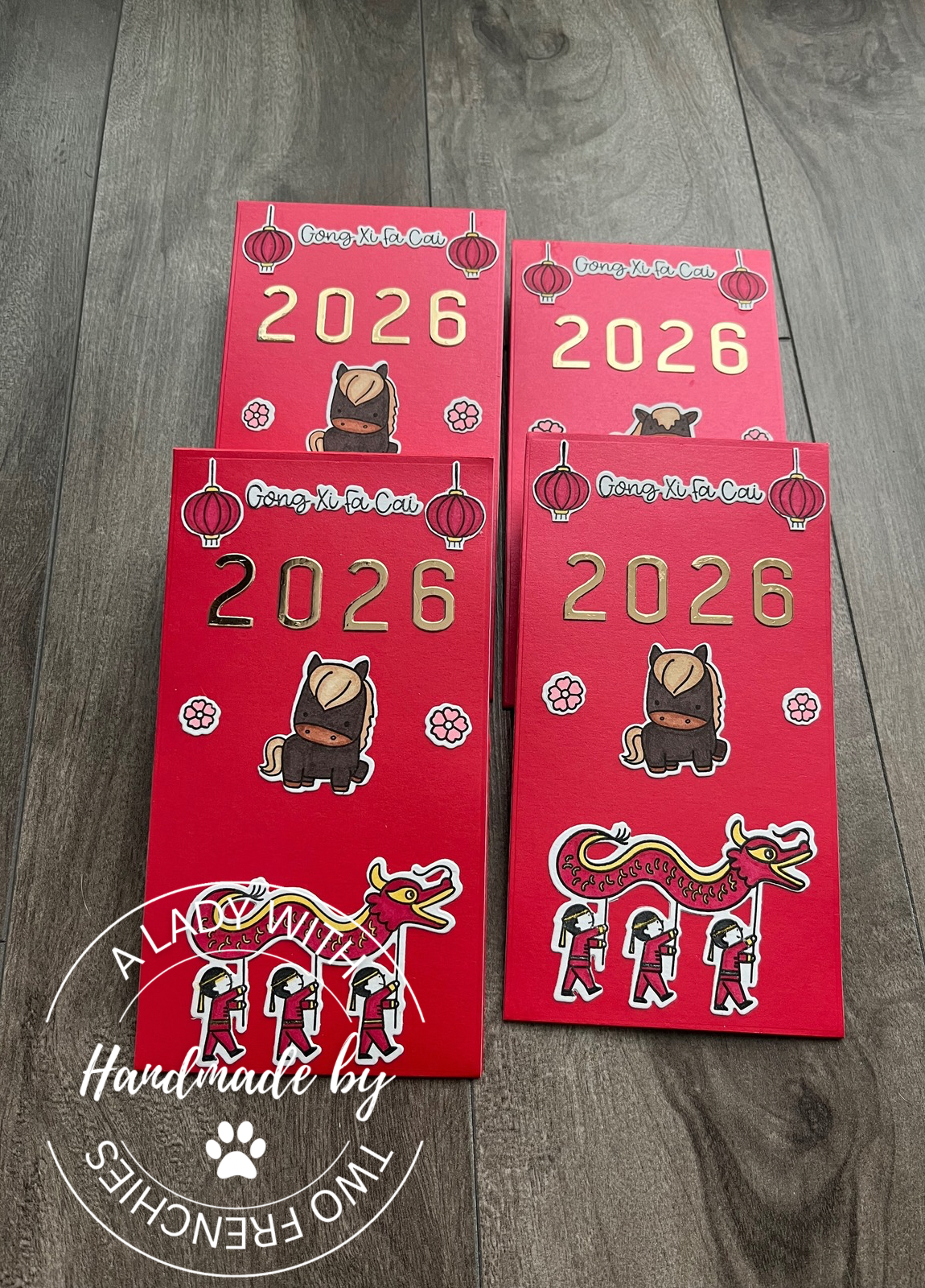 Lunar New Year 2.0 - Set of 8 Red Envelopes (Large)