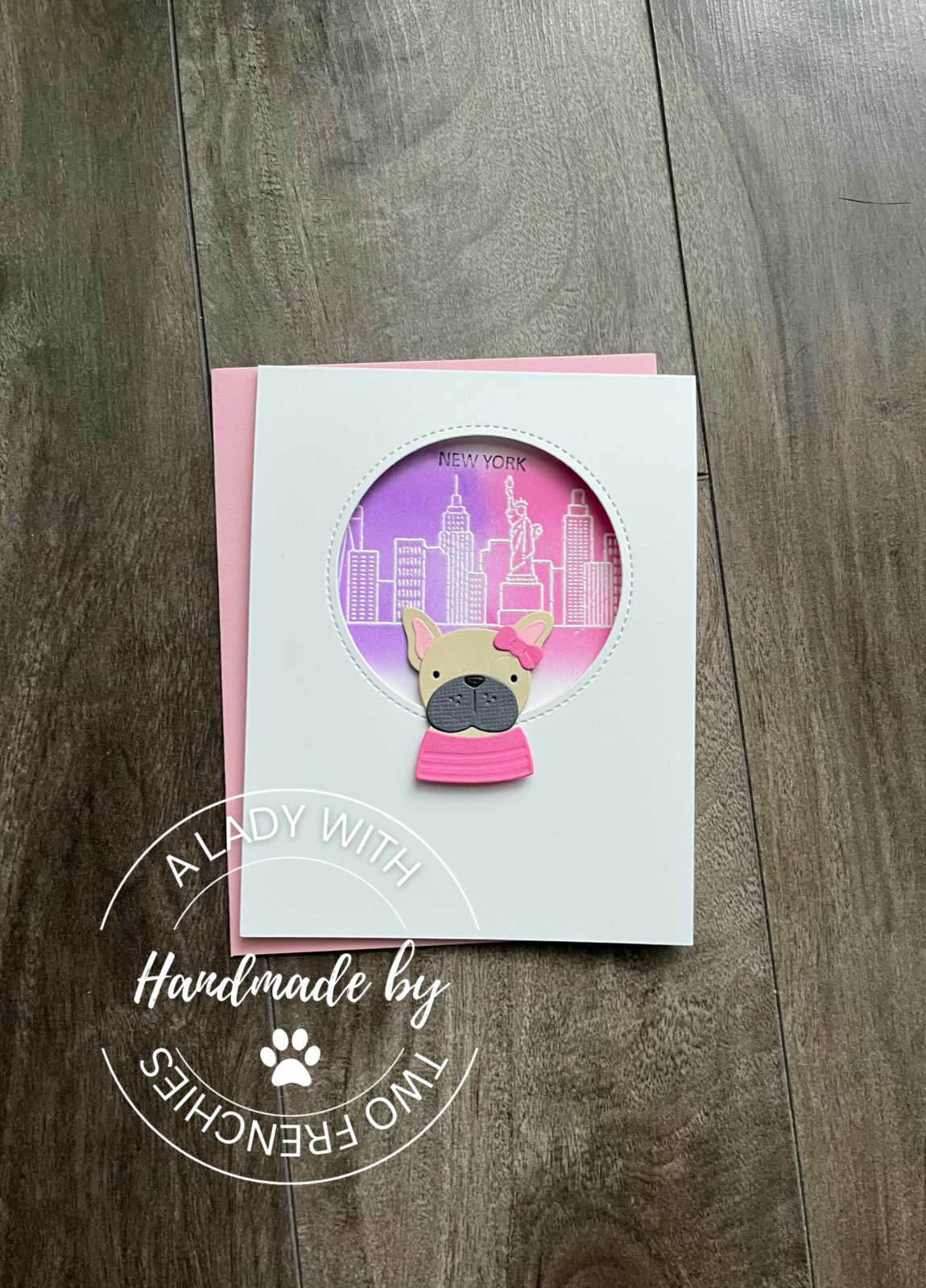 Frenchies in New York - Birthday Card