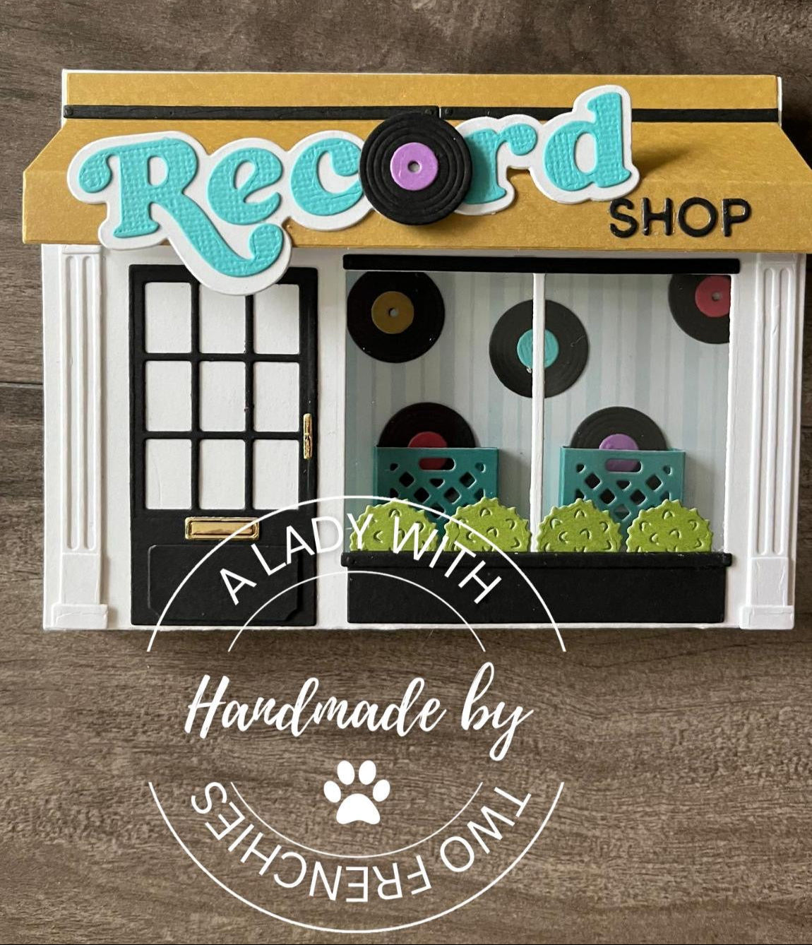 Store Front Card - Record Shop