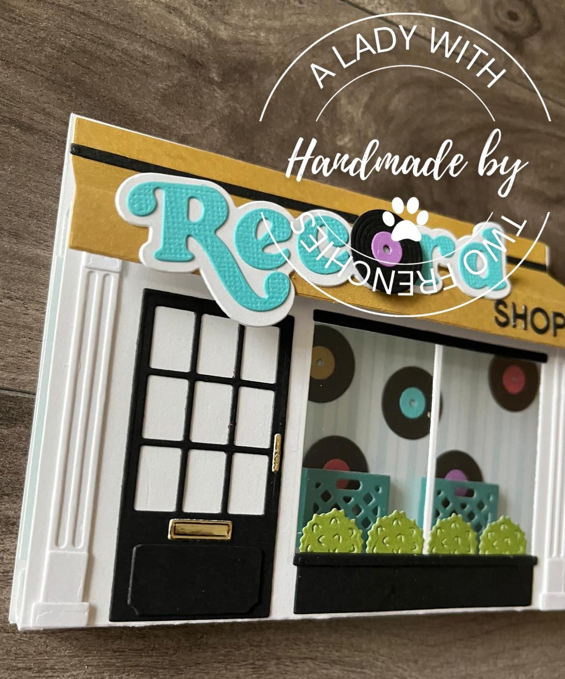 Store Front Card - Record Shop