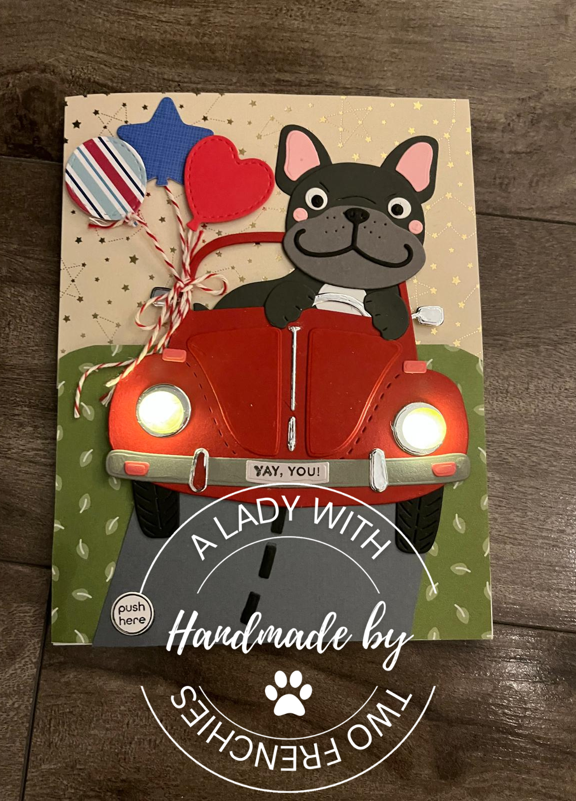 Frenchie in VW - Birthday